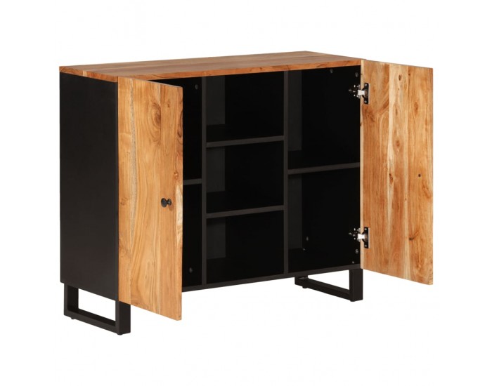 Sonata H Сайдборд с 2 врати, 90x33x75 см, акациево дърво масив