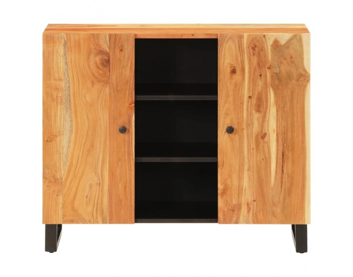 Sonata H Сайдборд с 2 врати, 90x33x75 см, акациево дърво масив