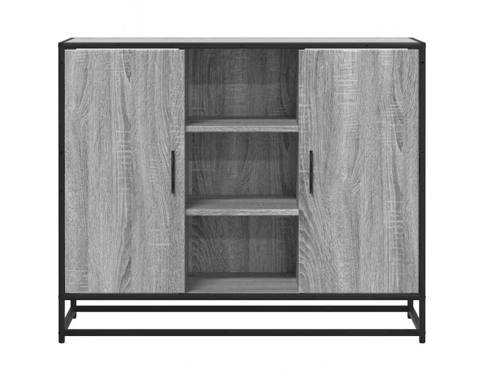 Sonata H Сайдборд, сив сонома, 92x35x76 см, инженерно дърво