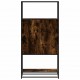 Sonata H Висока етажерка опушен дъб 68x35x139cm Обработено дърво и метал