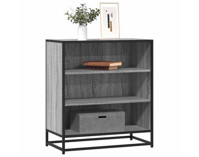 Sonata H Шкаф Grey Sonoma 68x35x76 cm Изработена дървесина и метал