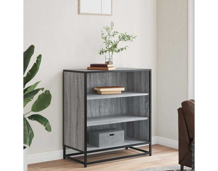 Sonata H Шкаф Grey Sonoma 68x35x76 cm Изработена дървесина и метал