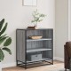 Sonata H Шкаф Grey Sonoma 68x35x76 cm Изработена дървесина и метал