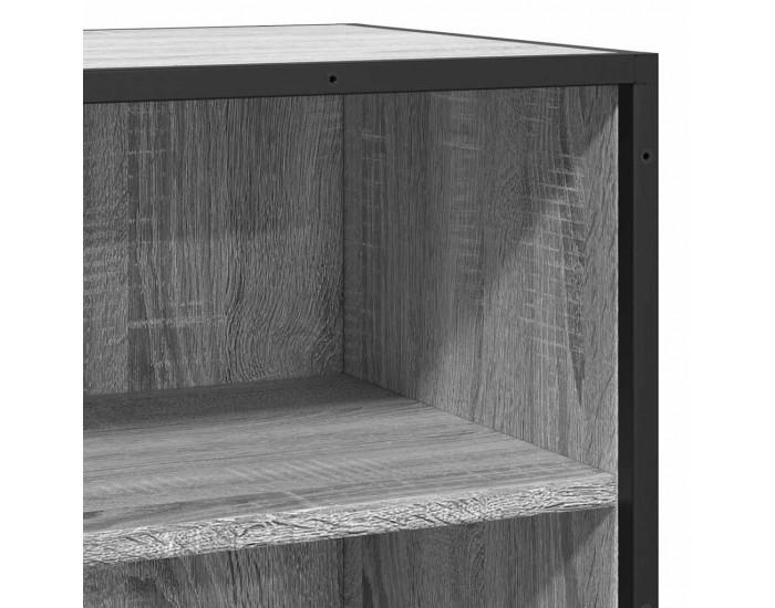 Sonata H Шкаф Grey Sonoma 68x35x76 cm Изработена дървесина и метал