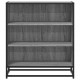 Sonata H Шкаф Grey Sonoma 68x35x76 cm Изработена дървесина и метал