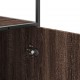 Sonata H Висока етажерка Кафяв дъб 68x35x139 cm Обработено дърво и метал