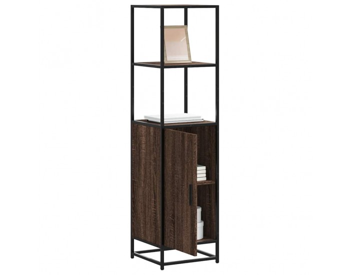 Sonata H Висока дъска Кафяв дъб 35,5x35x139 cm Обработено дърво и метал