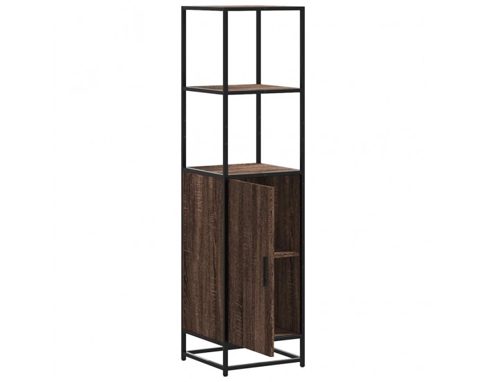 Sonata H Висока дъска Кафяв дъб 35,5x35x139 cm Обработено дърво и метал