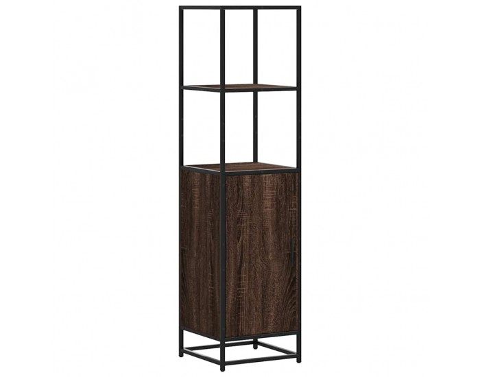 Sonata H Висока дъска Кафяв дъб 35,5x35x139 cm Обработено дърво и метал