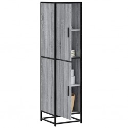 Sonata H Висока дъска Grey Sonoma 35,5x35x139cm Обработено дърво и метал - Corpuri, vitrine, biblioteci modulare
