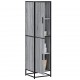 Sonata H Висока дъска Grey Sonoma 35,5x35x139cm Обработено дърво и метал