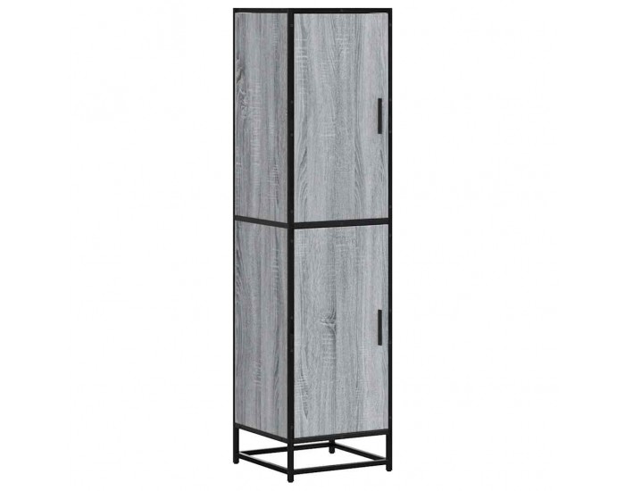 Sonata H Висока дъска Grey Sonoma 35,5x35x139cm Обработено дърво и метал