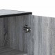 Sonata H Висока дъска Grey Sonoma 35,5x35x139cm Обработено дърво и метал