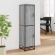 Sonata H Висока дъска Grey Sonoma 35,5x35x139cm Обработено дърво и метал