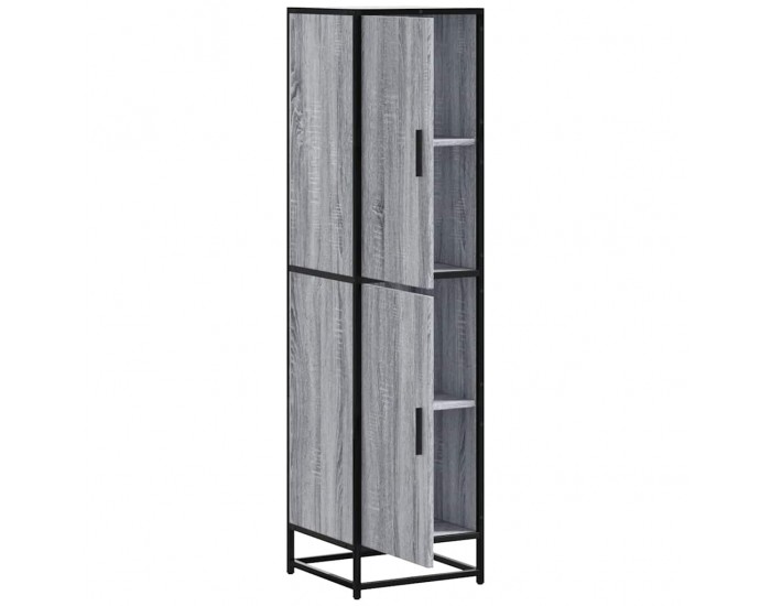 Sonata H Висока дъска Grey Sonoma 35,5x35x139cm Обработено дърво и метал