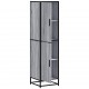 Sonata H Висока дъска Grey Sonoma 35,5x35x139cm Обработено дърво и метал