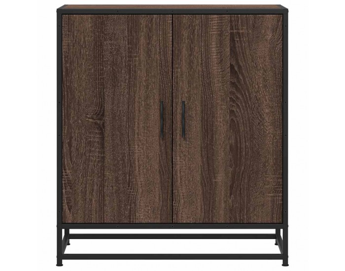 Sonata H Бюфет Кафяв дъб 68x35x76 cm Изработена дървесина и метал