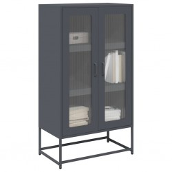 Sonata H Висока дъска антрацит 68x39x123 cm Стомана - Corpuri, vitrine, biblioteci modulare