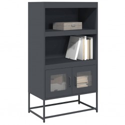 Sonata H Висока дъска антрацит 68x39x123 cm Стомана - Corpuri, vitrine, biblioteci modulare