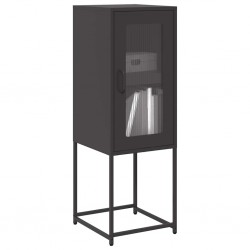 Sonata H Шкаф черен 36x39x107 cm Студено валцувана стомана - Corpuri, vitrine, biblioteci modulare