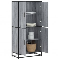 Sonata H Висока дъска Grey Sonoma 68x35x139 cm Инженерна дървесина - Corpuri, vitrine, biblioteci modulare