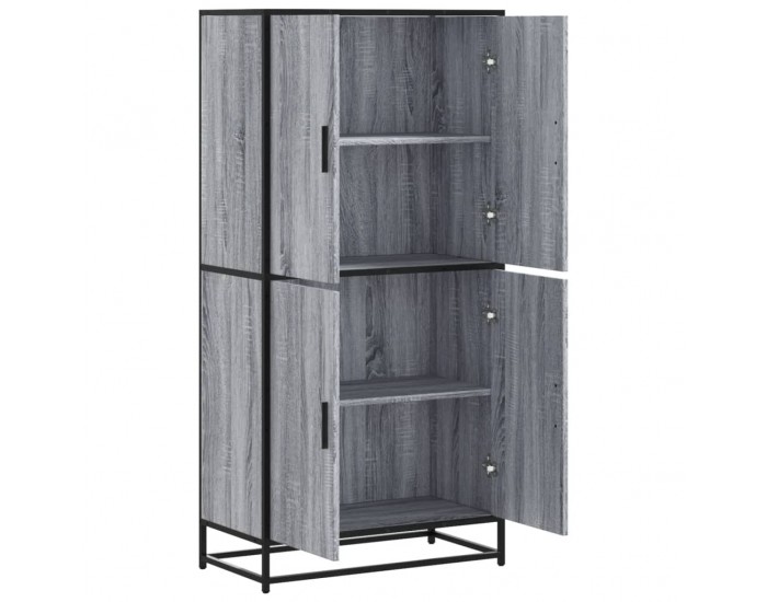 Sonata H Висока дъска Grey Sonoma 68x35x139 cm Инженерна дървесина
