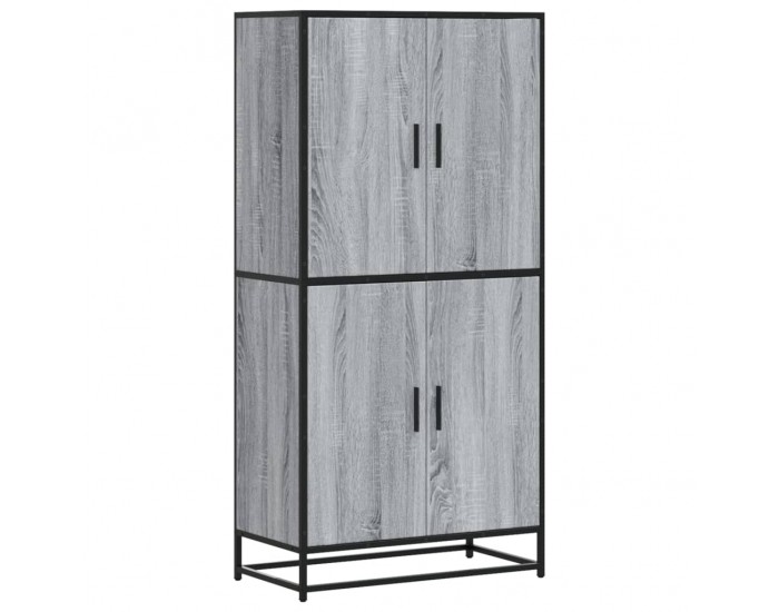 Sonata H Висока дъска Grey Sonoma 68x35x139 cm Инженерна дървесина