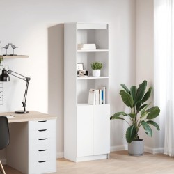 Sonata H Висок шкаф, бял, 50x35x180 cм инженерно дърво - Corpuri, vitrine, biblioteci modulare
