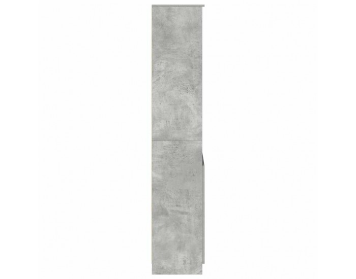 Sonata H Висок шкаф, бетонно сив, 70x35x180 см, инженерно дърво