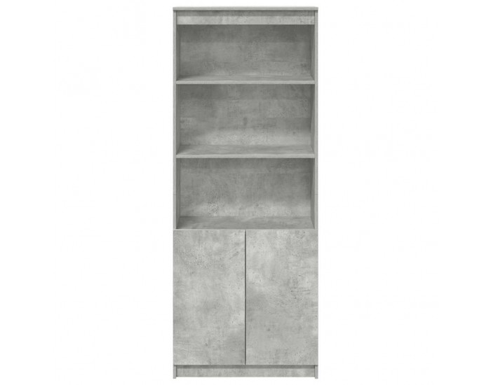 Sonata H Висок шкаф, бетонно сив, 70x35x180 см, инженерно дърво
