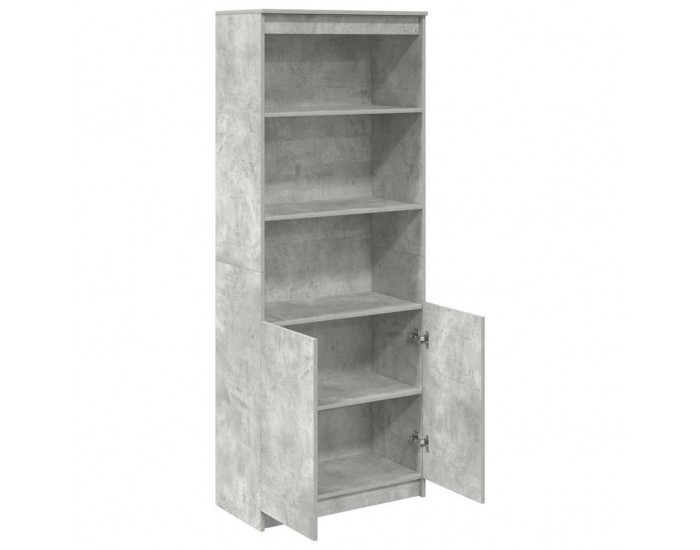 Sonata H Висок шкаф, бетонно сив, 70x35x180 см, инженерно дърво