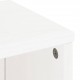 Sonata H Страничен шкаф ODDA White 40x24x79 cm Масивна дървесина Бор