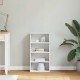 Sonata H Страничен шкаф ODDA White 40x24x79 cm Масивна дървесина Бор