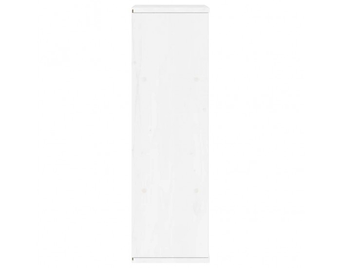 Sonata H Страничен шкаф ODDA White 40x24x79 cm Масивна дървесина Бор