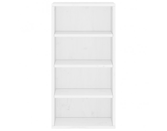 Sonata H Страничен шкаф ODDA White 40x24x79 cm Масивна дървесина Бор