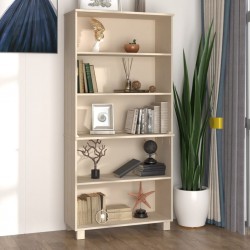 Sonata H Висок шкаф HAMAR, борово дърво масив, меденокафяв - Corpuri, vitrine, biblioteci modulare