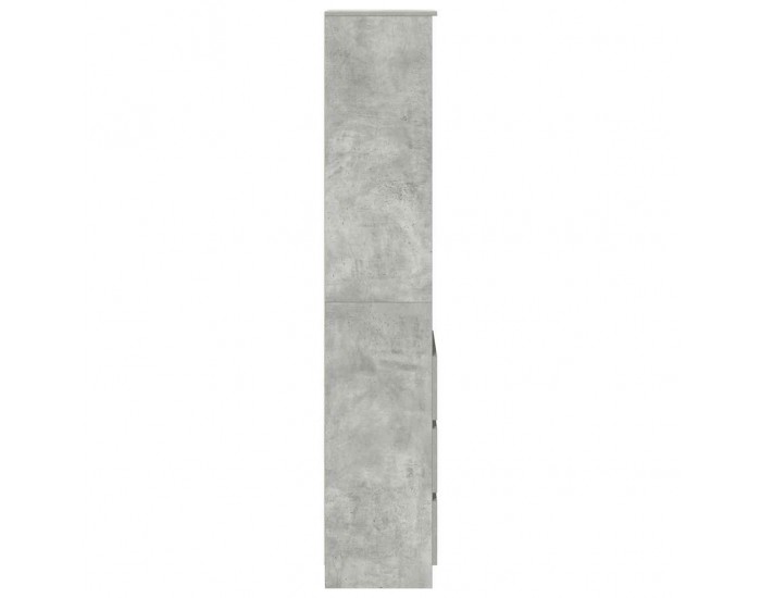 Sonata H Висока дъска Concrete Grey 37,5x35x180 cm Инженерна дървесина