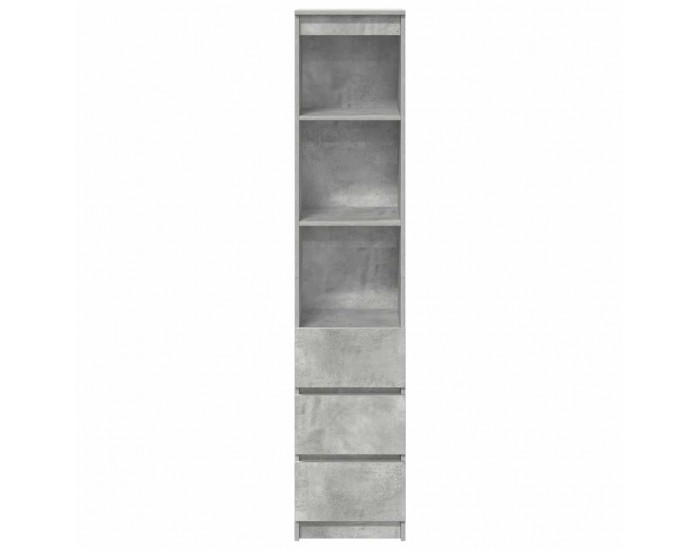 Sonata H Висока дъска Concrete Grey 37,5x35x180 cm Инженерна дървесина