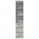 Sonata H Висока дъска Concrete Grey 37,5x35x180 cm Инженерна дървесина