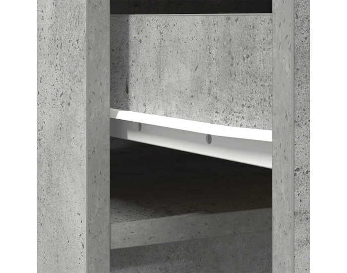 Sonata H Висока дъска Concrete Grey 37,5x35x180 cm Инженерна дървесина