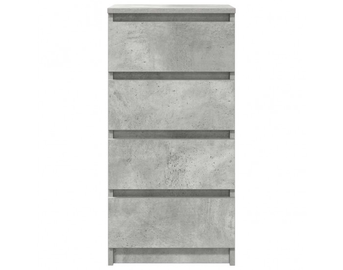 Sonata H Сайдборд, бетонно сив, 37,5x35x76 см, инженерно дърво