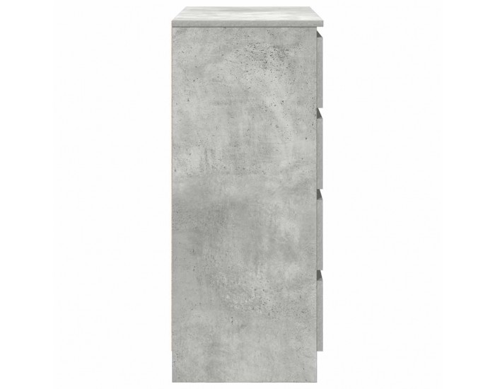 Sonata H Бюфет с чекмеджета, бетонно сив, 71x35x84 см, инженерно дърво