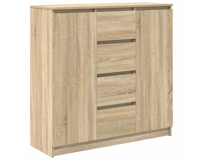 Sonata H Бюфет с чекмеджета, дъб сонома 100,5x35x98,5 см инженерно дърво