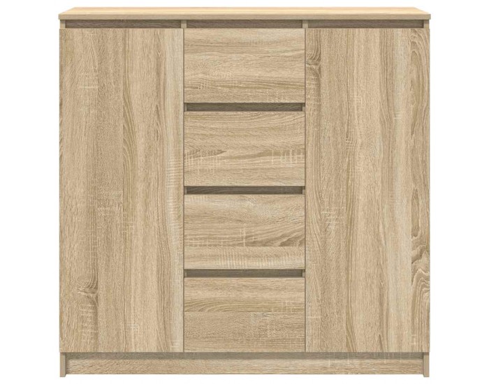 Sonata H Бюфет с чекмеджета, дъб сонома 100,5x35x98,5 см инженерно дърво