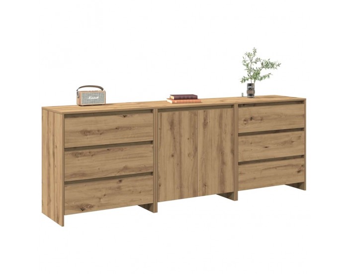 Sonata H 3 броя бюфет Artisan Oak Engineered Wood