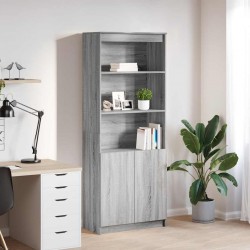 Sonata H Висок шкаф, сив сонома, 70x35x180 см, инженерно дърво - Corpuri, vitrine, biblioteci modulare