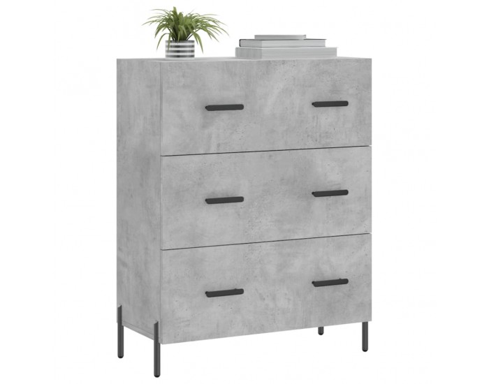 Sonata Servantă, gri beton, 69,5x34x90 cm, lemn compozit