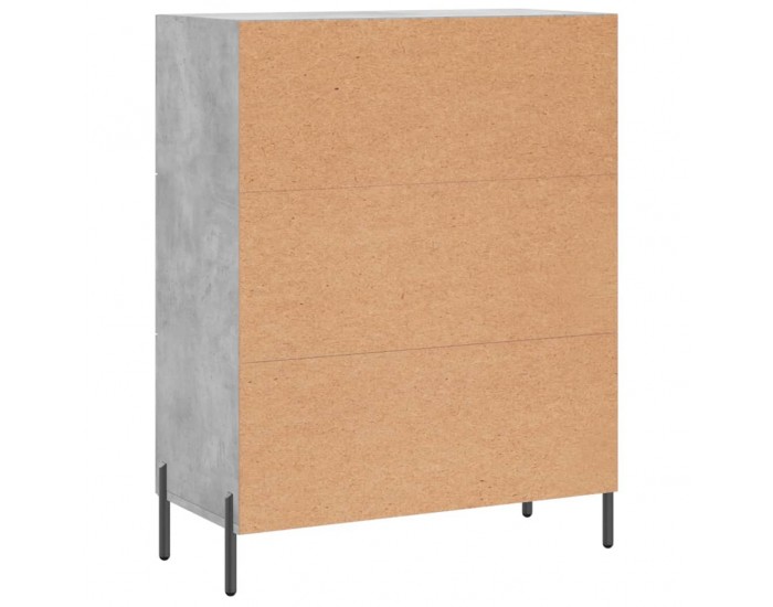Sonata Servantă, gri beton, 69,5x34x90 cm, lemn compozit
