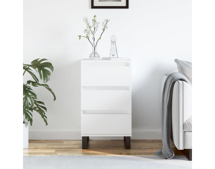 Sonata H Бюфет бял 40x35x70 см инженерно дърво