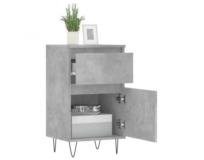 Sonata H Бюфет бетонно сив 40x35x70 см инженерно дърво